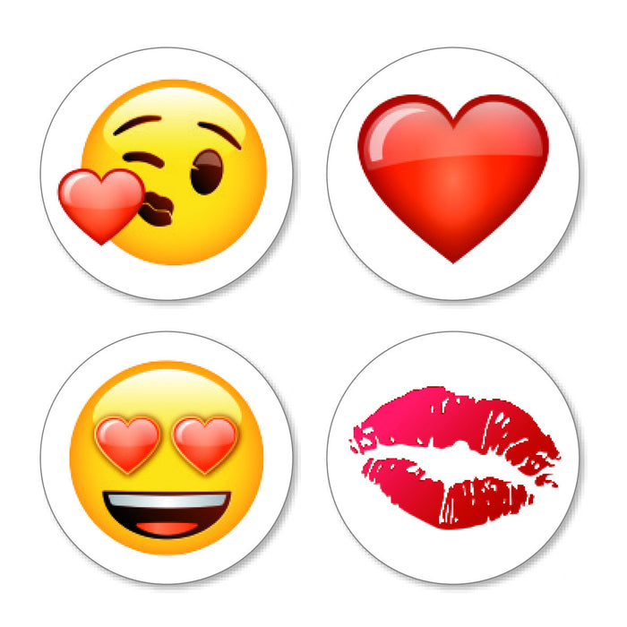 Magneten Emoji Love - 4 stuks